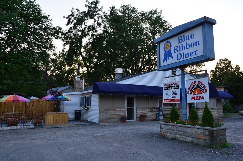 Blue Ribbon Diner storefront on North Catharine Street.