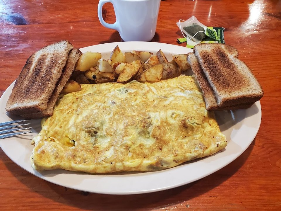 Loaded Potato Omelet